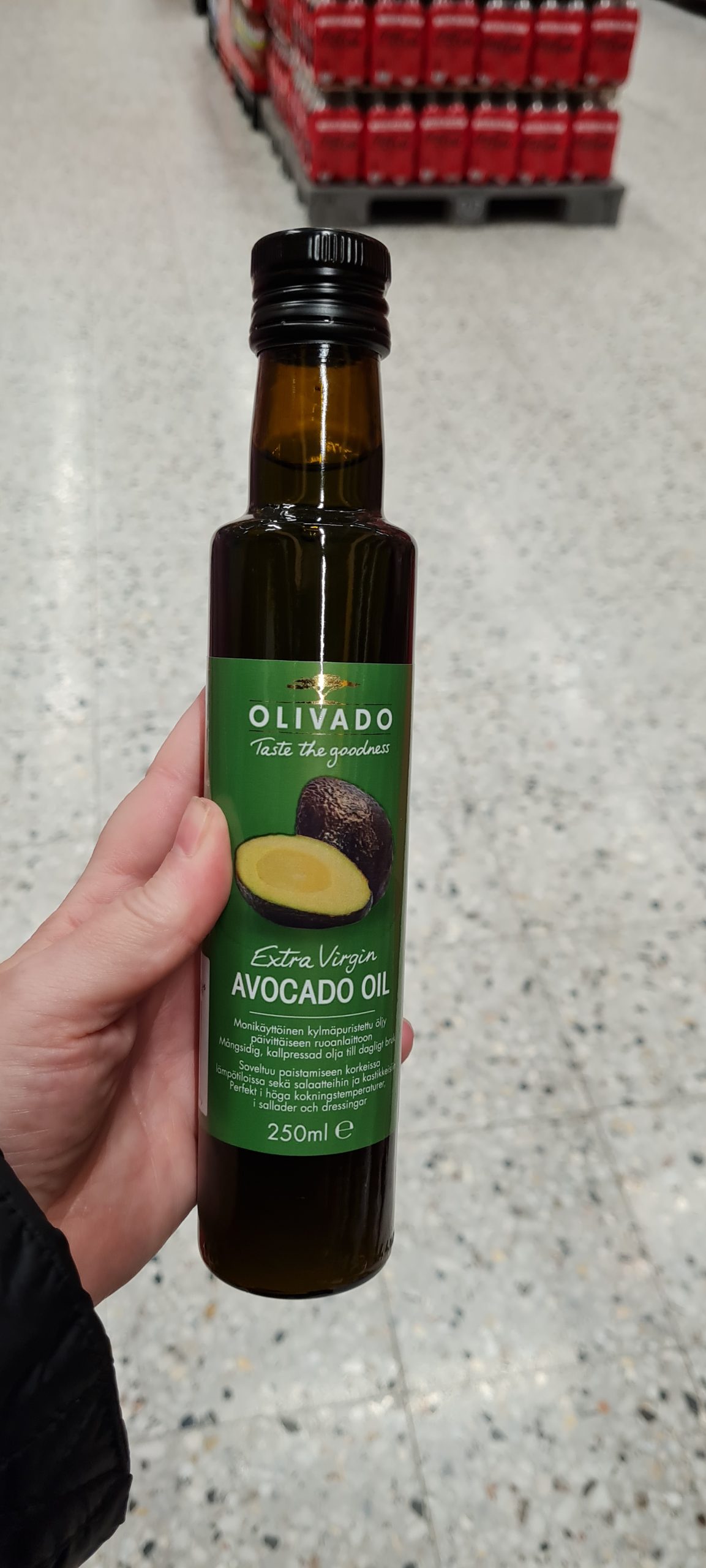 Avocado olja från märket Olivado